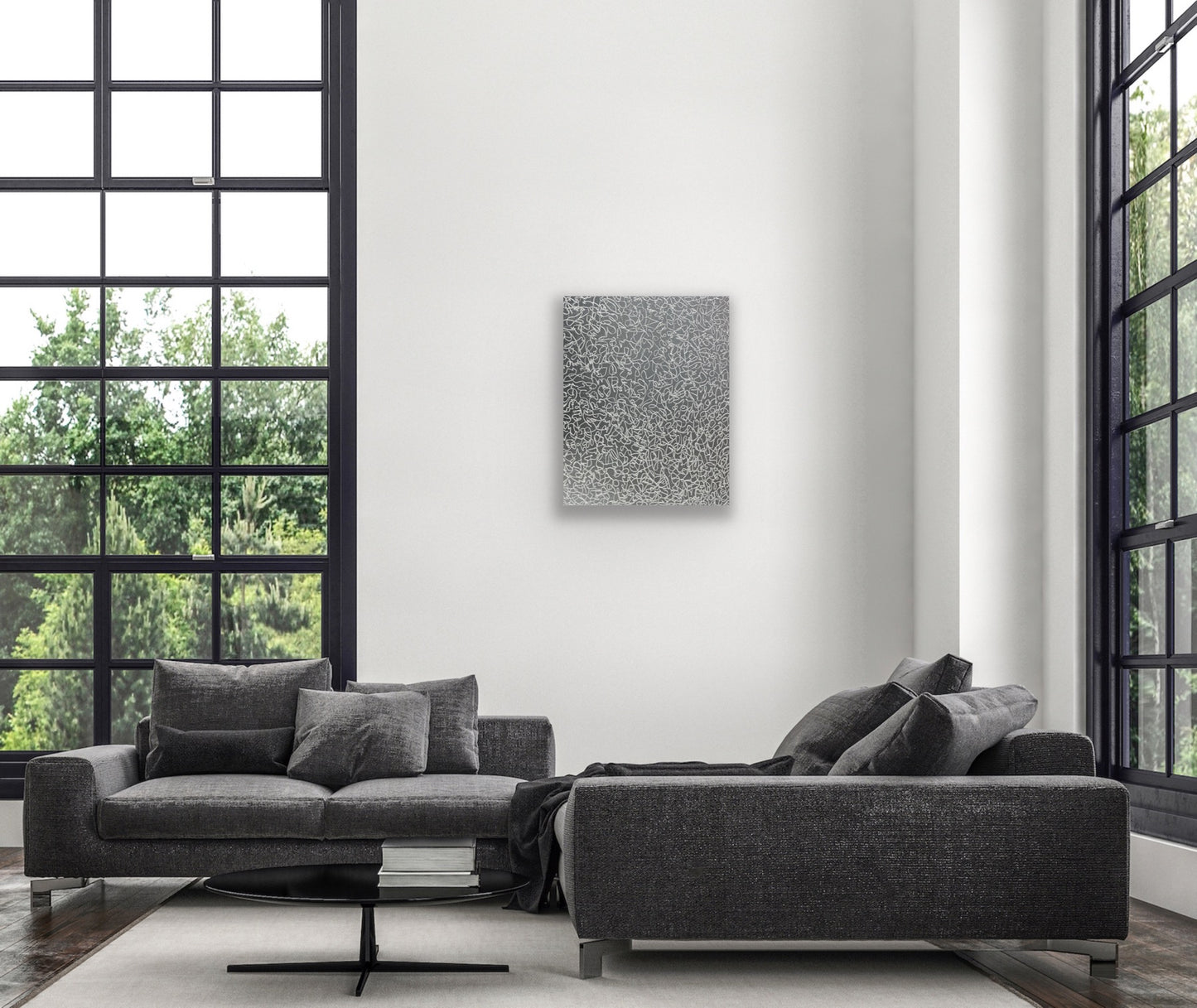 Cuadro 'Danza Blanca': Mockup que captura la elegancia y la gracia de esta obra de arte inspirada en la danza.