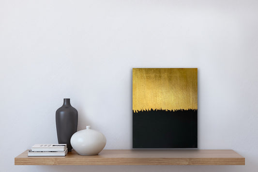 Cuadro 'Playa Negra': Mockup que resalta la serenidad y la belleza de esta obra de arte inspirada en la playa.