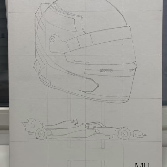 Video del Cuadro 'F1 - Fernando Alonso': Disfruta de la emoción y la velocidad de esta obra de arte inspirada en la Fórmula 1, capturada en movimiento.